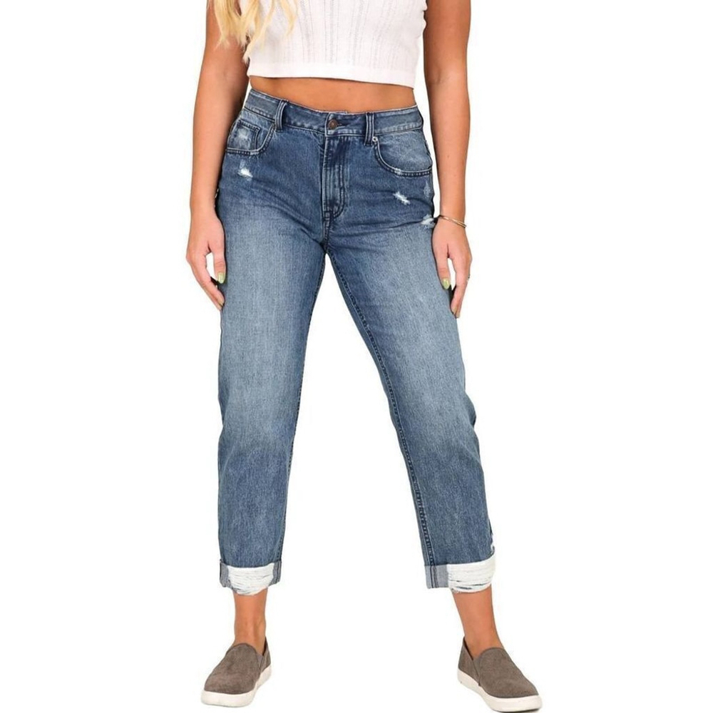 Rewash
Destructed Cuffed Dad Jeans sz 9